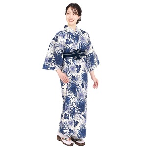 旅館浴衣 平帯 2点セット リネン対応 浴衣 レディース S/M/L/LLサイズ 藍華 乱菊 101