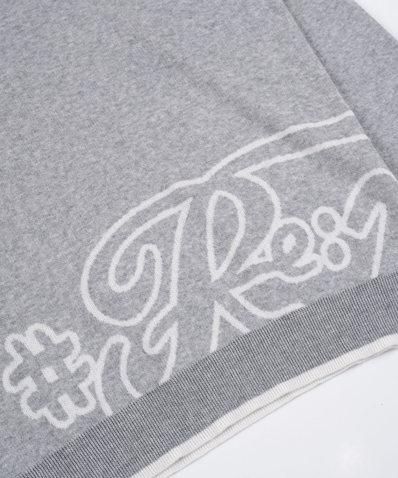 【#Re:room】BIG LOGO W JACQUARD CREW KNIT［REK130］