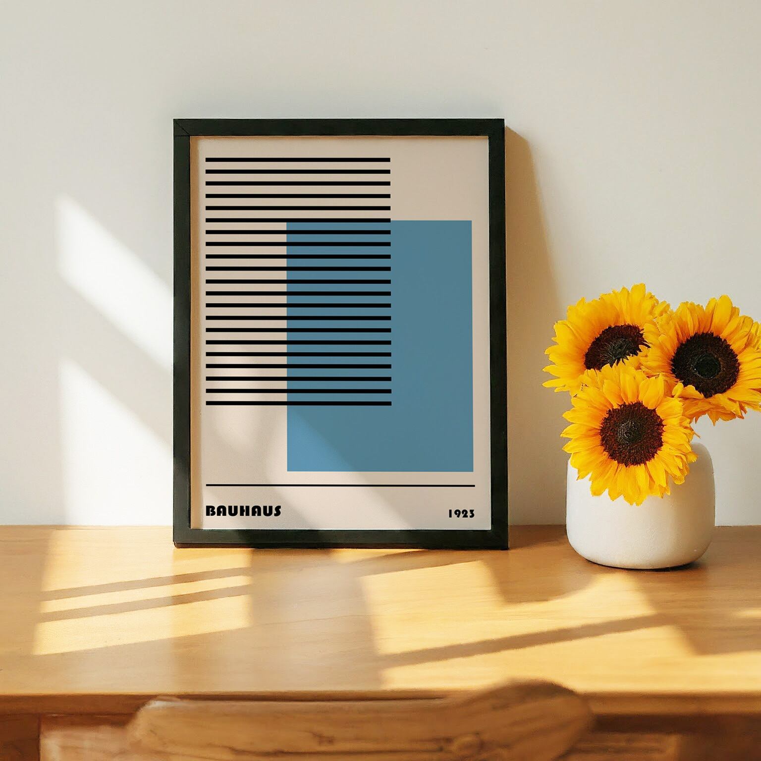 19-2枚セット バウハウス BAUHAUS A4 額装付き フレーム付き アート