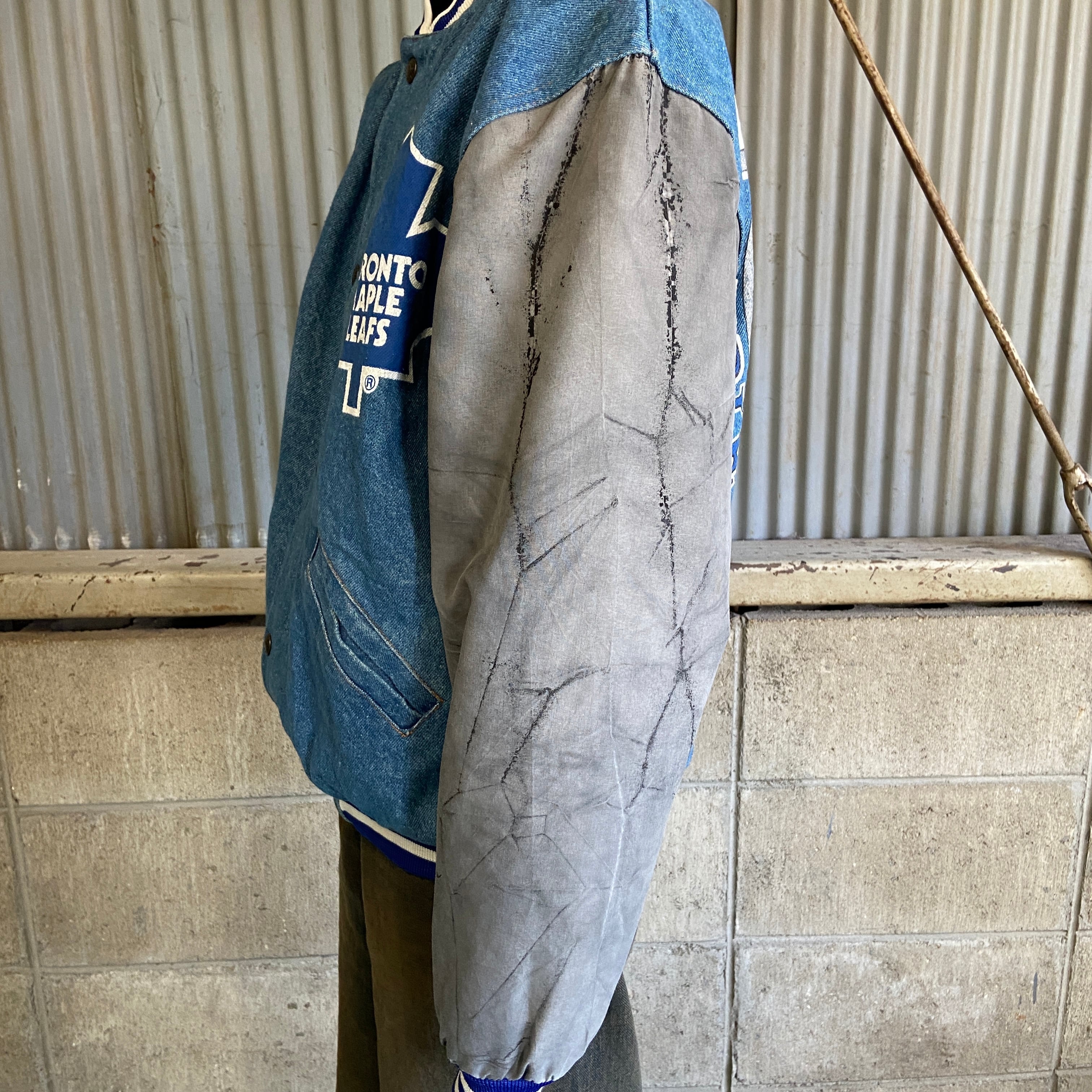 カナダ製 90年代 NHLチーム MAPLE LEAFS バックプリント デニム
