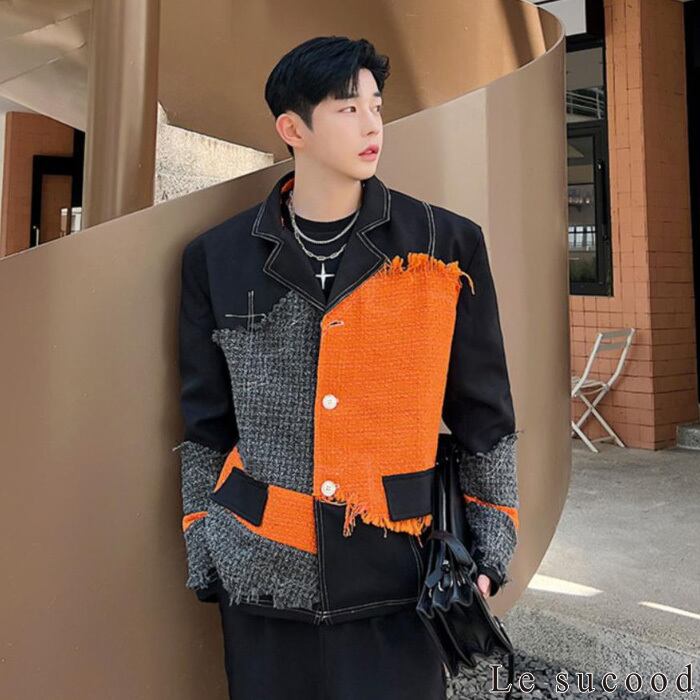 LATUI ATELIER ダメージ加工 フード付きジャケット S 即日発送 斜めジップ フード付きジャケット CO0073 | Style Sombre（スタイル