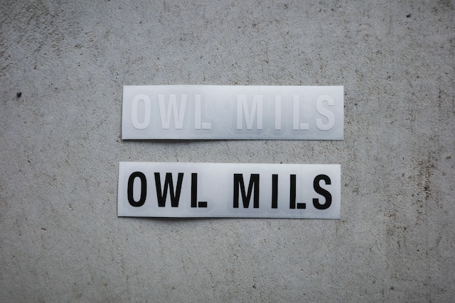 [ACCESSORY] OWL MILS カッティングステッカー