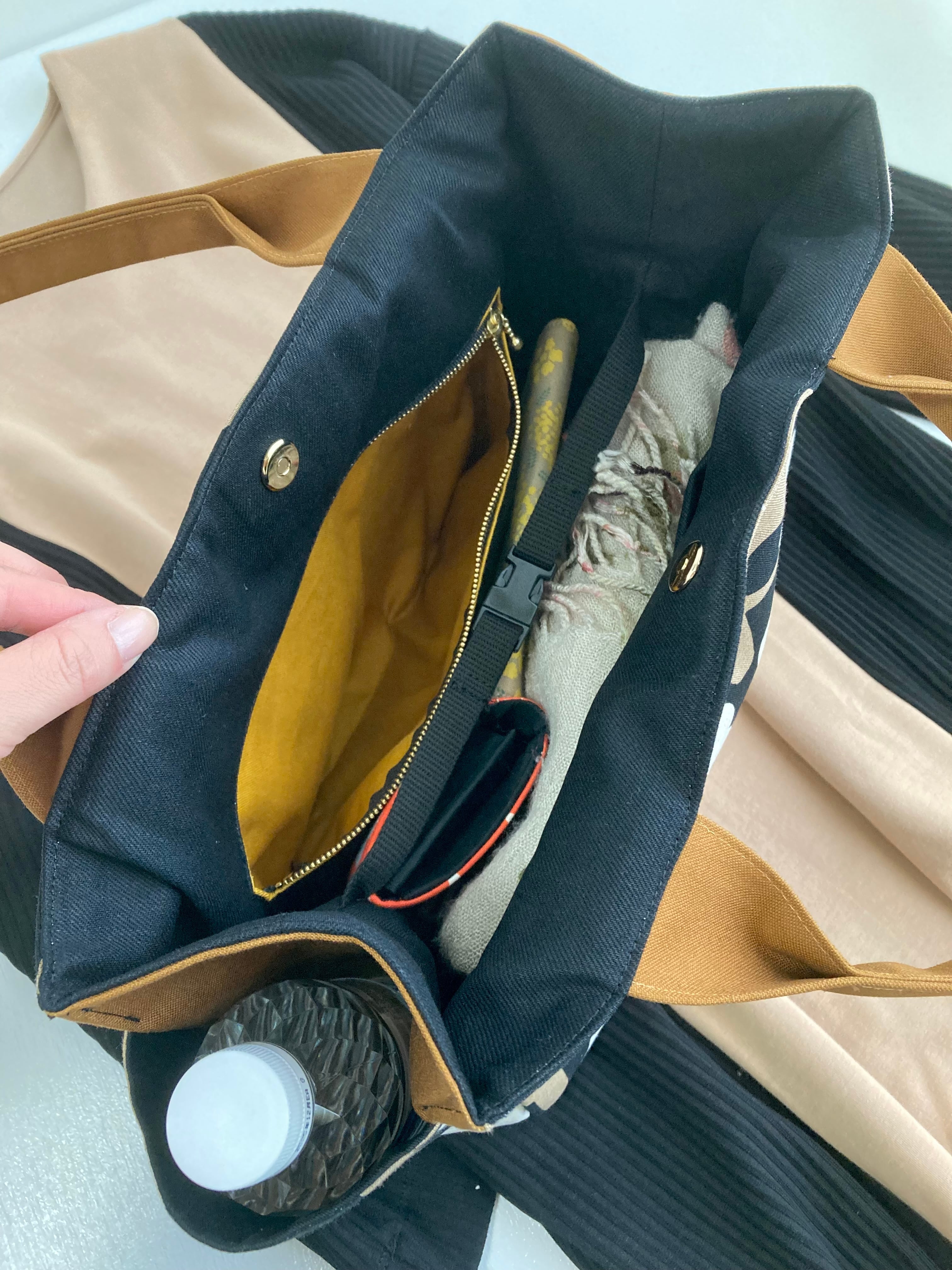 両サイドポケットトートバッグ（北欧風お花） | kimmy キミー