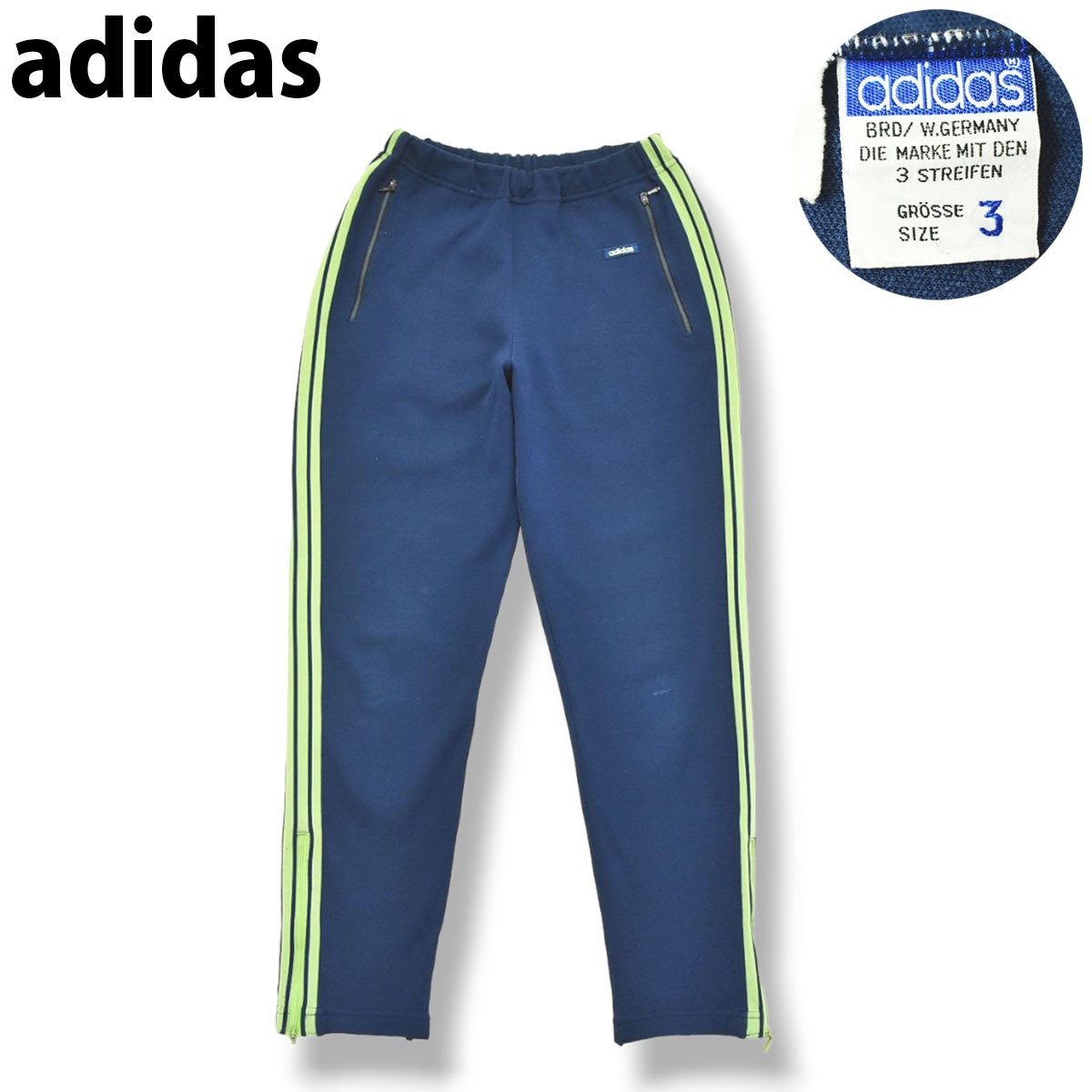 希少】70s 80s WGタグ ヴィンテージ デサント製 アディダス adidas 