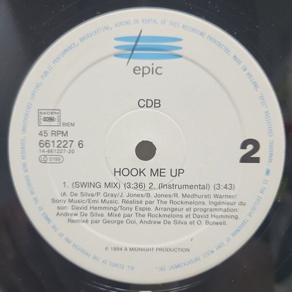 CDB / Hook Me Up [EPC 661227 6] - 画像4