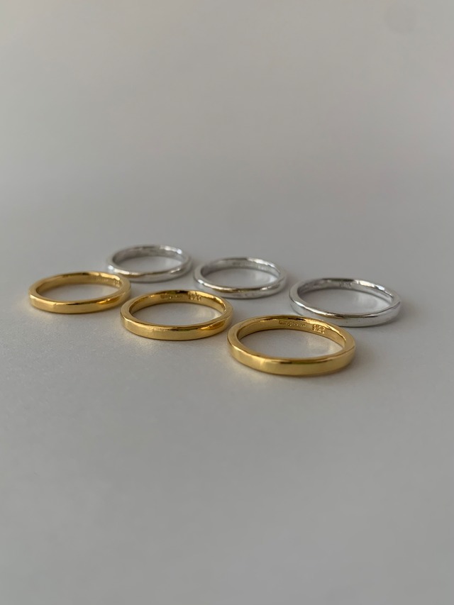 day flat ring  silver