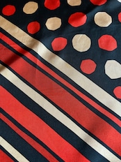 polka dot rétro silk scarf-5151-8