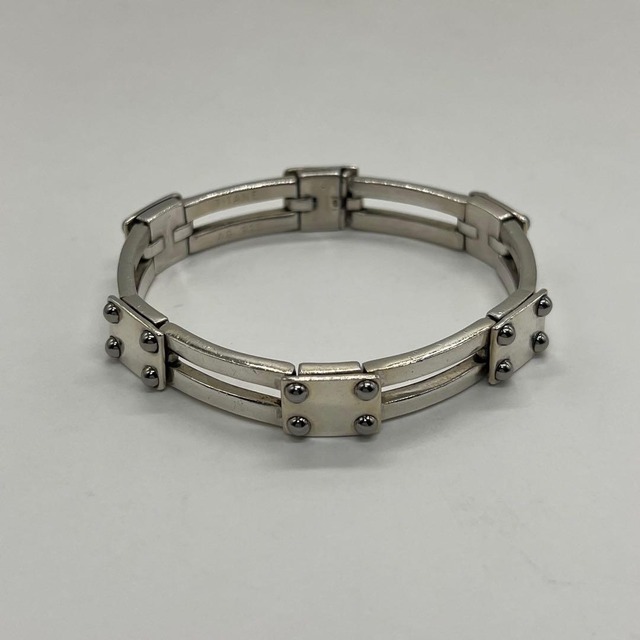 エルメス HERMES ゲートモチーフ ブレスレット AG925 チタン 希少