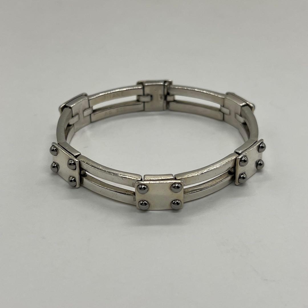 エルメス HERMES ゲートモチーフ ブレスレット AG925 チタン 希少