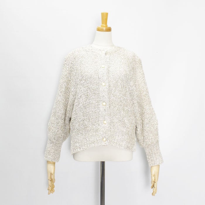 marmors マルモア lame dolman knit cardigan 0225305123 2025秋冬新作
