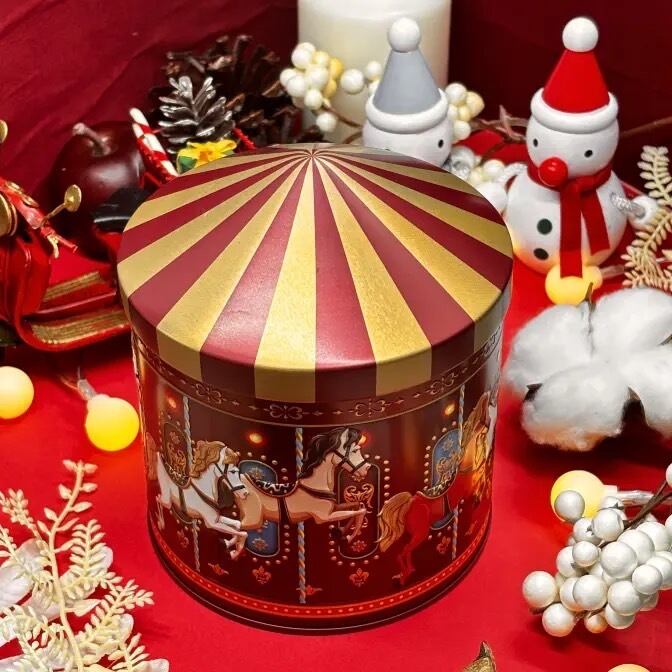 クリスマス メリーゴーランド缶 | pxstore