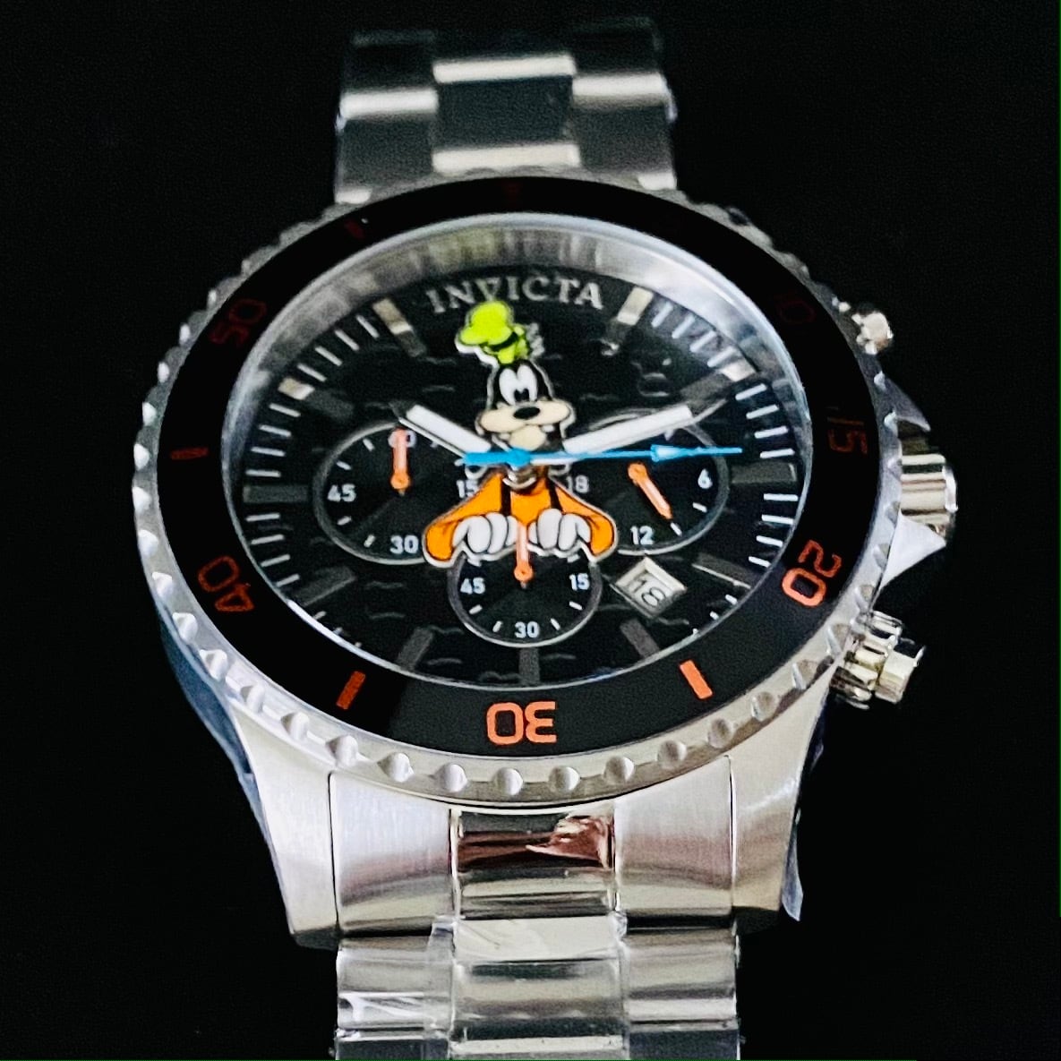 高級時計インビクタ】INVICTA ディズニー グーフィー 48mm クロノ-