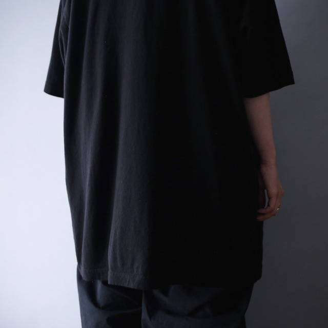 "僕のヒーローアカデミア" A-room member good box printed  XXL over silhouette h/s tee