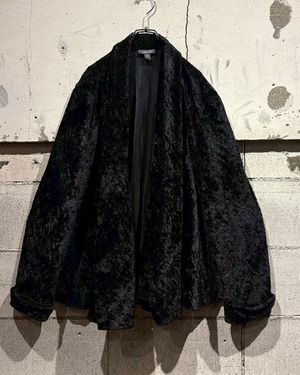 【Caka otto】Black Color Vintage Clash Velour Gown