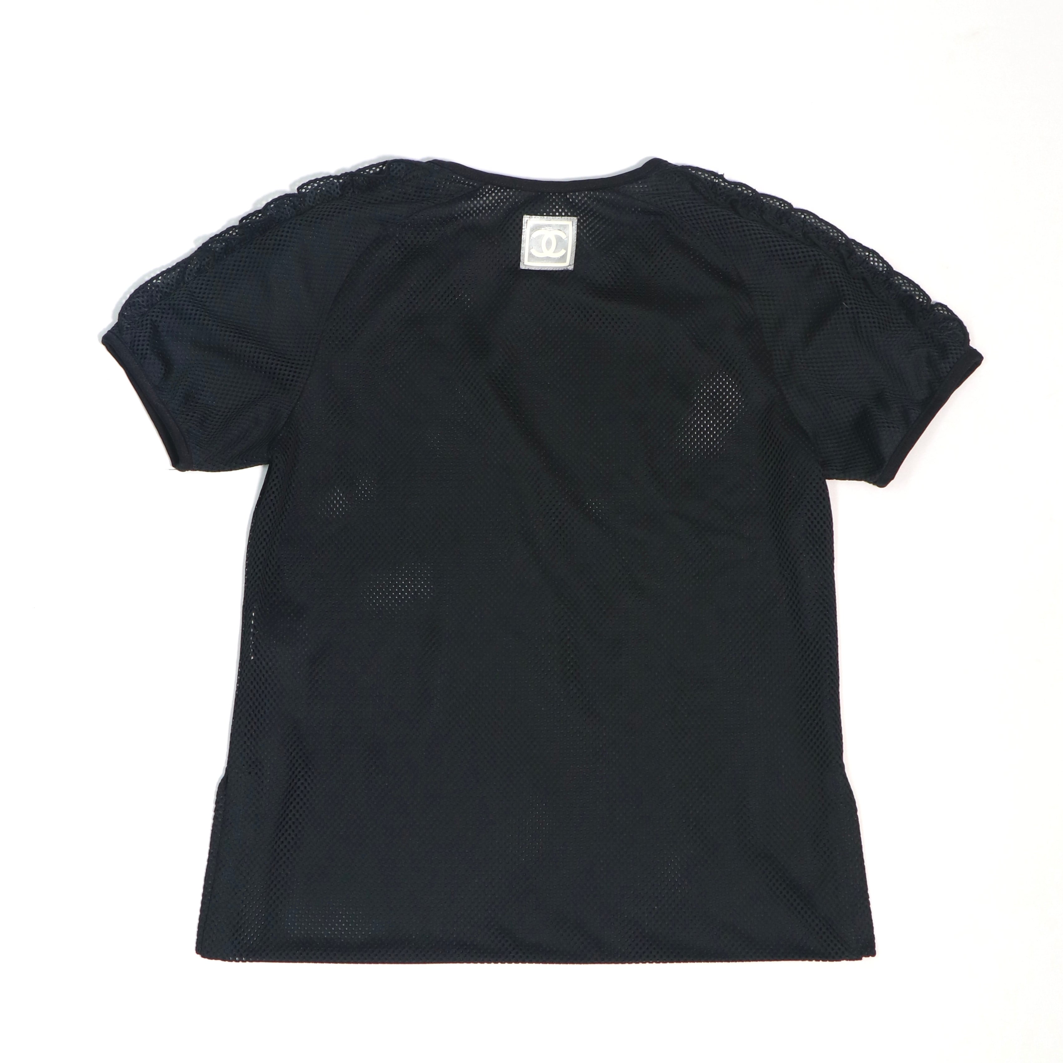 d*3様 CHANEL Tシャツ ブラック CHANEL Tシャツ トップス メッシュ シャネル | 2122TOKYO