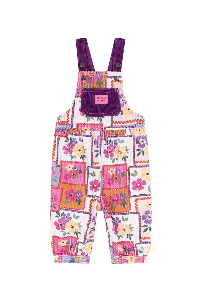 【25AW】favorite people(フェイバリットピープル)Baby Overall FOLCLORE(12m/24m)サロペット コーデュロイ
