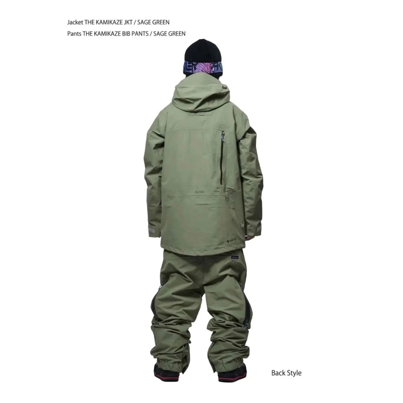 REW 『 THE KAMIKAZE BIB PANTS 21 - SAGE GREEN 』 26/27 アールイー