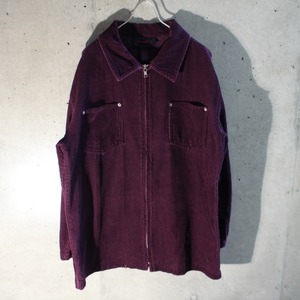 Corduroy Zip Up Shirt Jkt