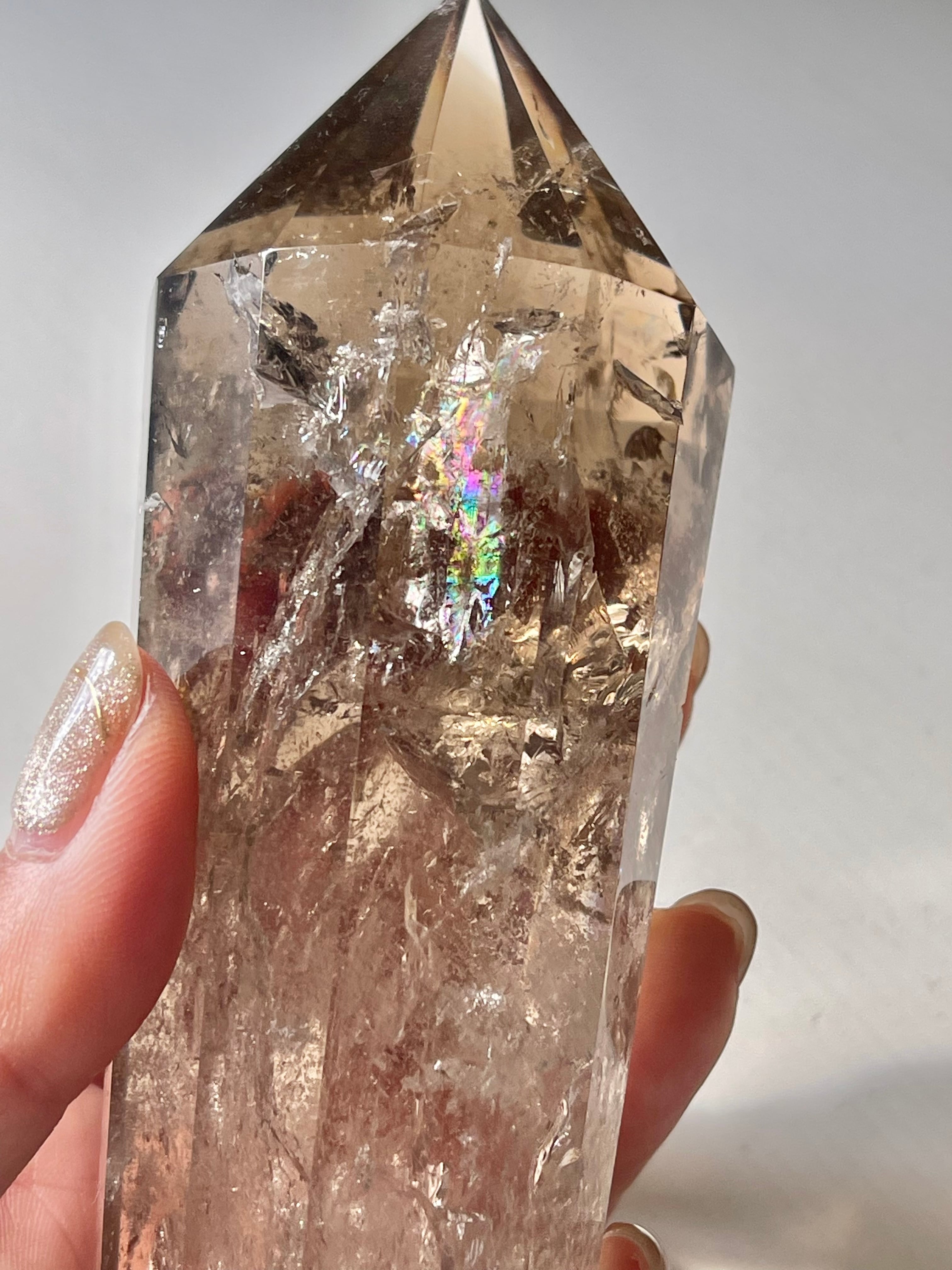 究極のヴォーゲルワンド(レインボースモーキークオーツ）