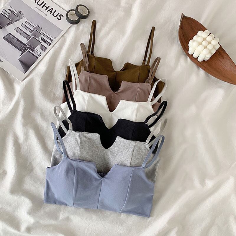 2020年夏の新しいアンチグレアセクシーな美しいバック下着女性スチールリングなし学生ブラ小さなブラギャザーチューブトップ 1号婦人36744519215