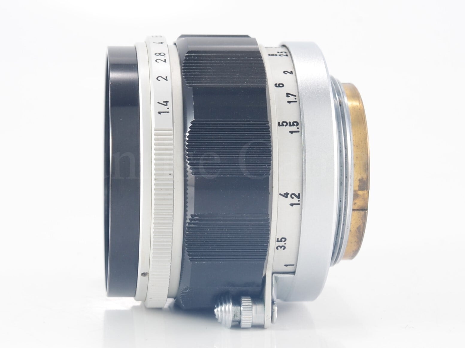 日本製ズミルックス】Canon 50mm F1.4 II L39 整備済 純正フード付