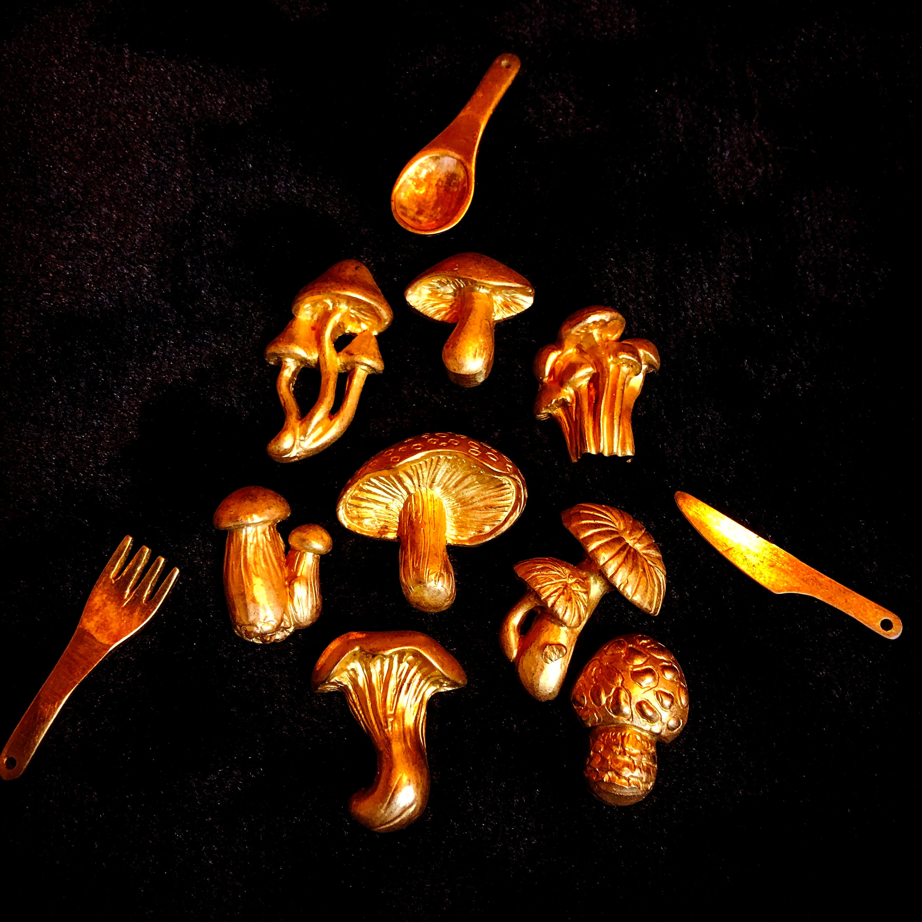 キノコっコ　ページ アカチシオダケ ペンダント【キノコ図鑑シリーズ】【シルバー925