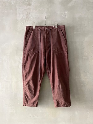 【 customer's used 】T/f Narrow Rib Corduroy Tapered Fatigue Pants 2019 (053) - rust