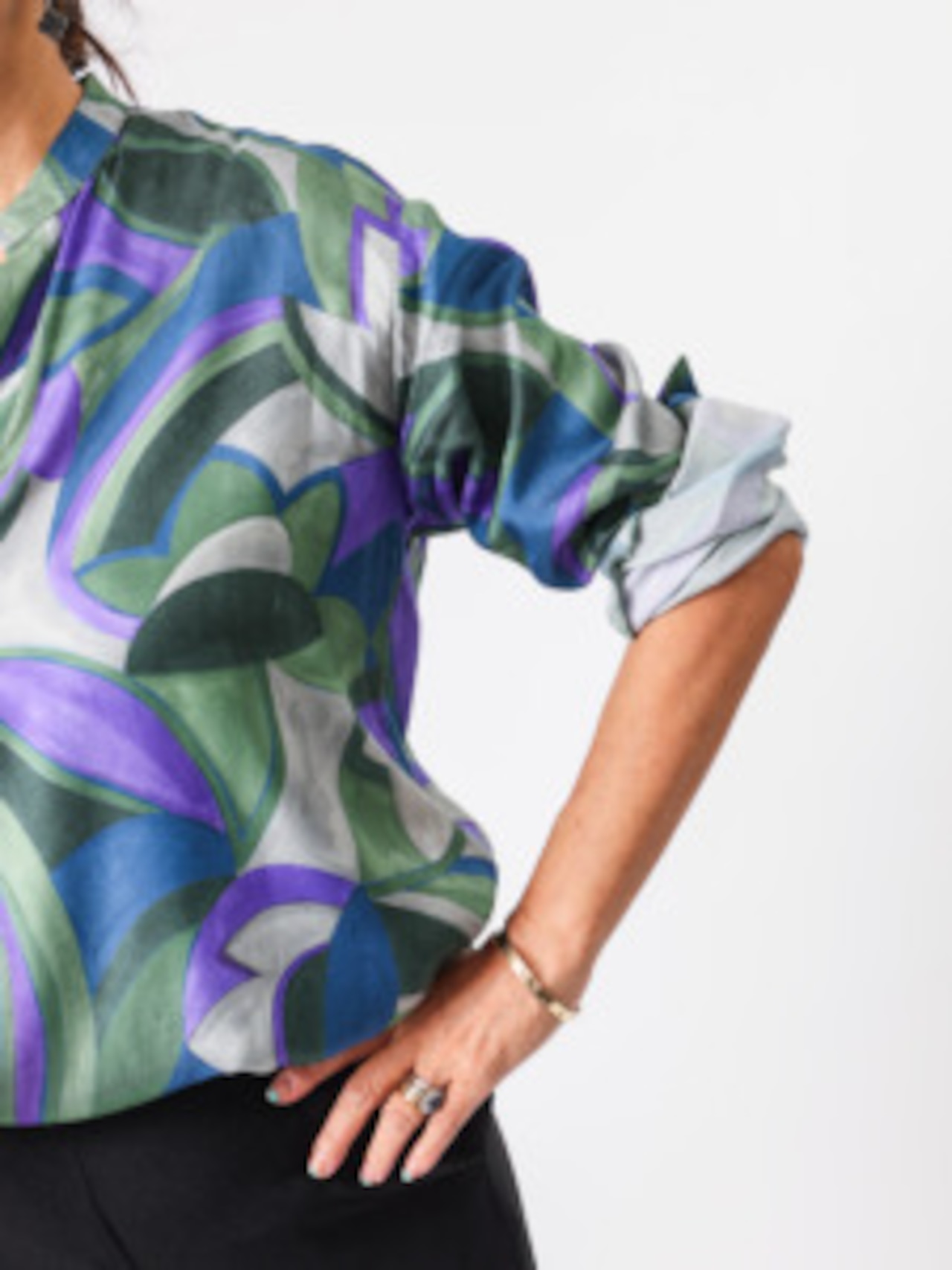 プリントブラウス(HARTFORD)