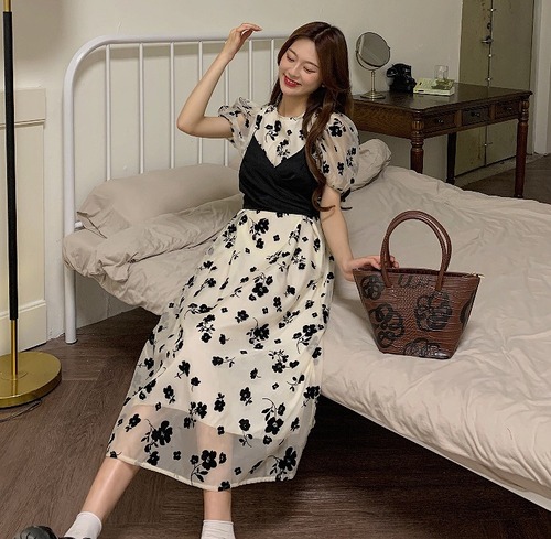 【大きいサイズM-4XL】【春夏新作】ファッションワンピース#settc-253387