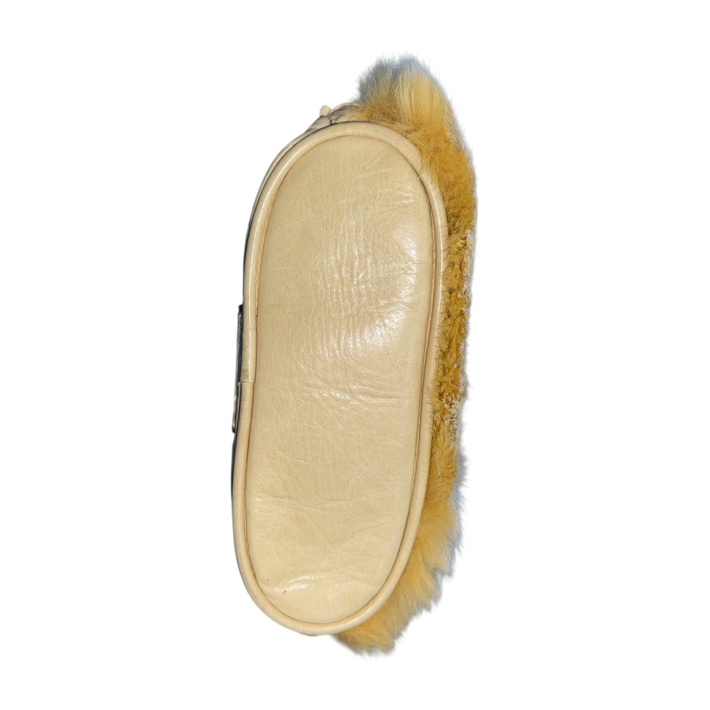 CHROME HEARTS】クロムハーツ ダガーZIPレザー×ファーポーチ CHROME HEARTS】クロムハーツ ダガーZIPレザー×ファーポーチ