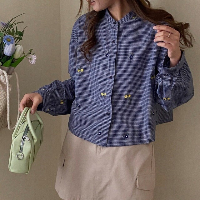 flower loose blouse　2litr06312