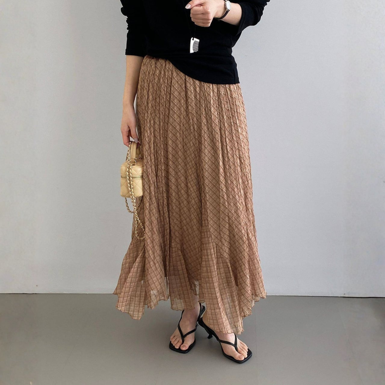 Aライン フレアスカート N00273