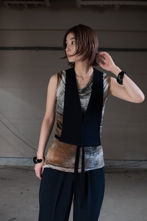 AKIKOAOKI Wrapped vest-classic