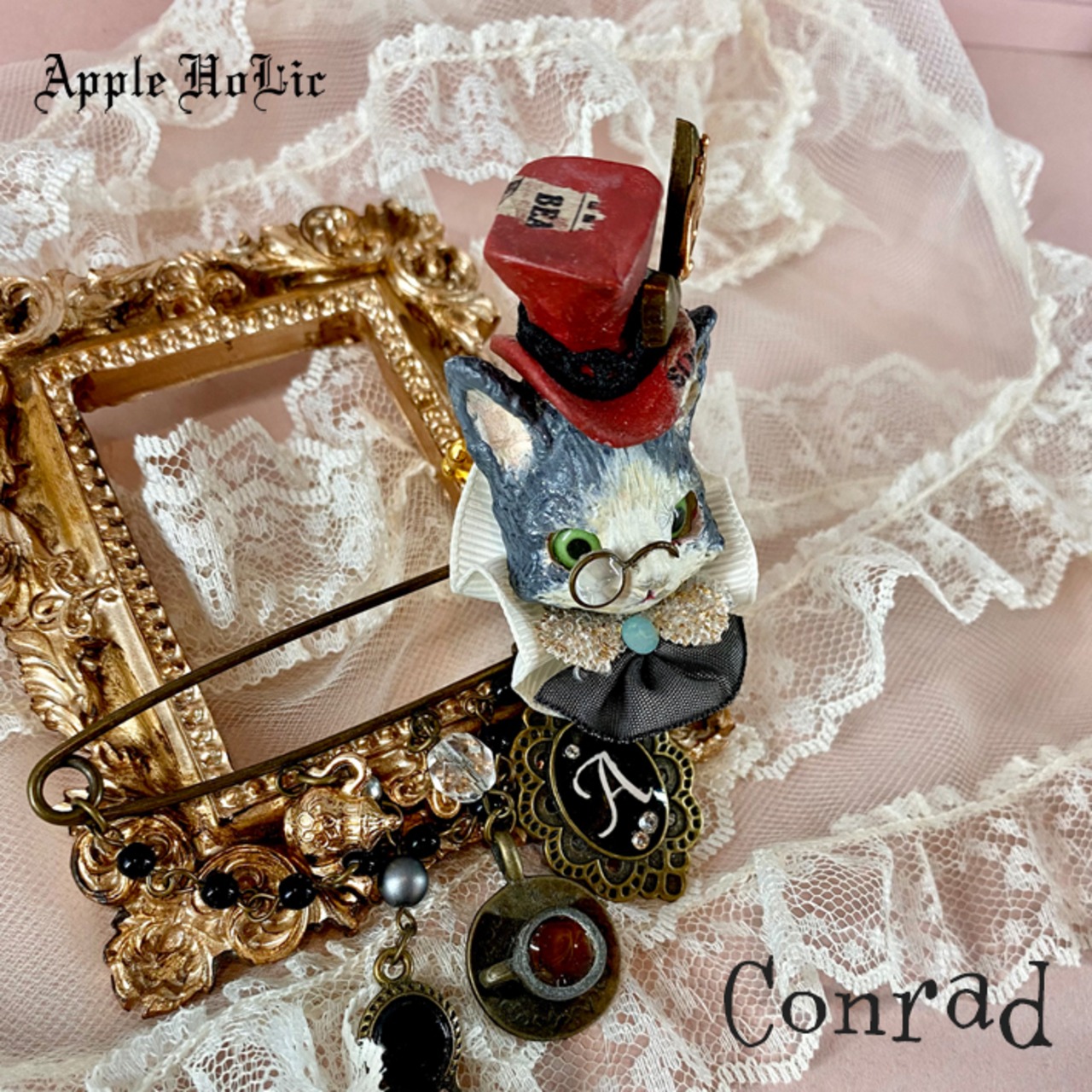 ピンブローチ 【Dark Cat  Conrad・闇猫 コンラート】