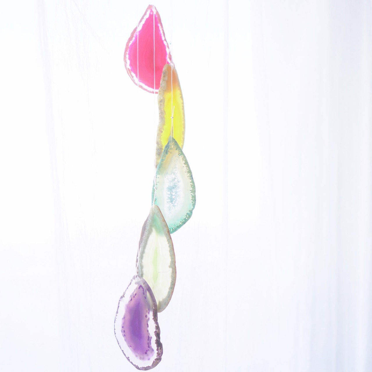 Rainbow Drops 05 - アゲートヒーリングチャイム / Agate Sun Catcher Wind Chime 213