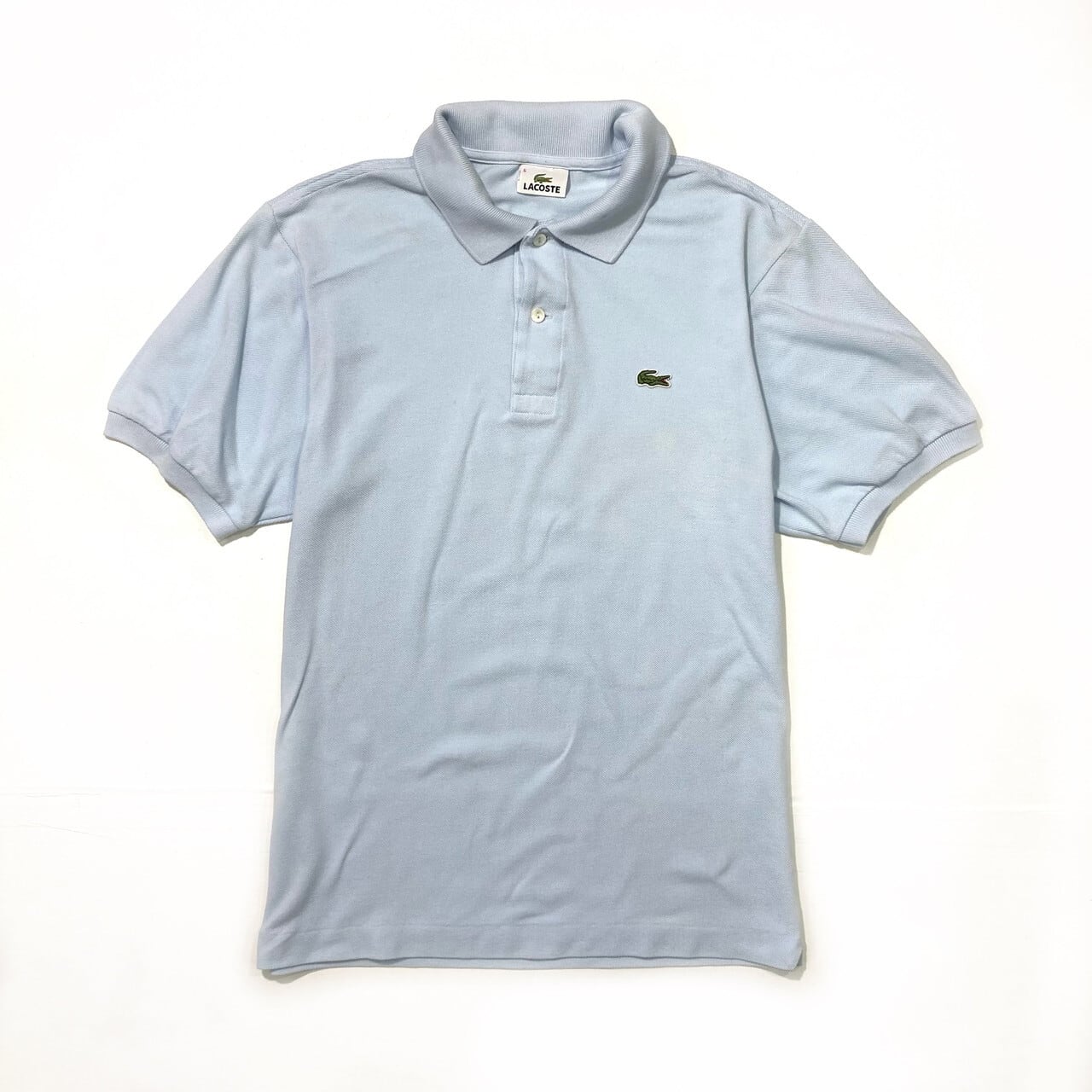 LACOSTE ラコステ ポロシャツ サイズ5 メンズL 水色 ブルー 古着