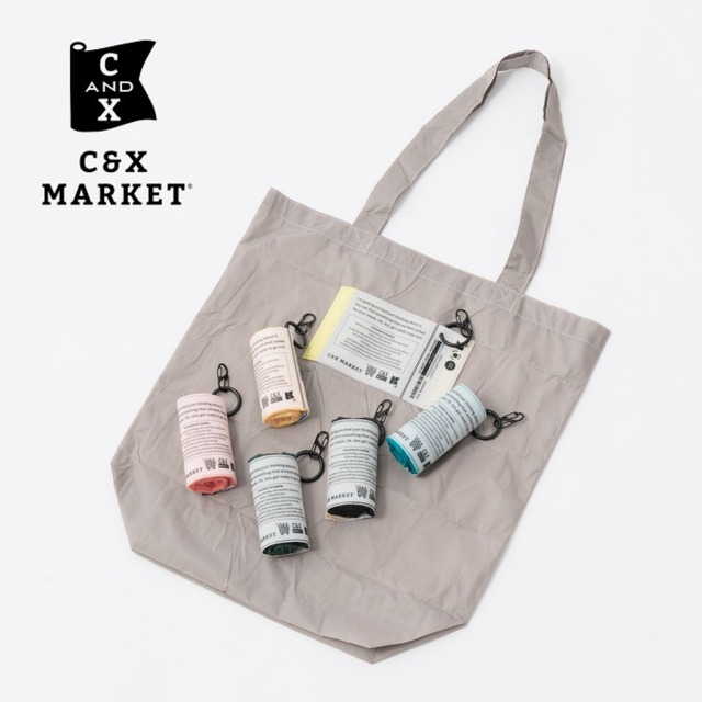 エコバッグ バトンコンパクトエコバッグ C&X MARKET レディース メンズ ユニセックス カラビナ付き おりたたみ 折り畳み 持ち運び 軽量 コンパクト おしゃれ 可愛い ギフト CX250908 Mcb003
