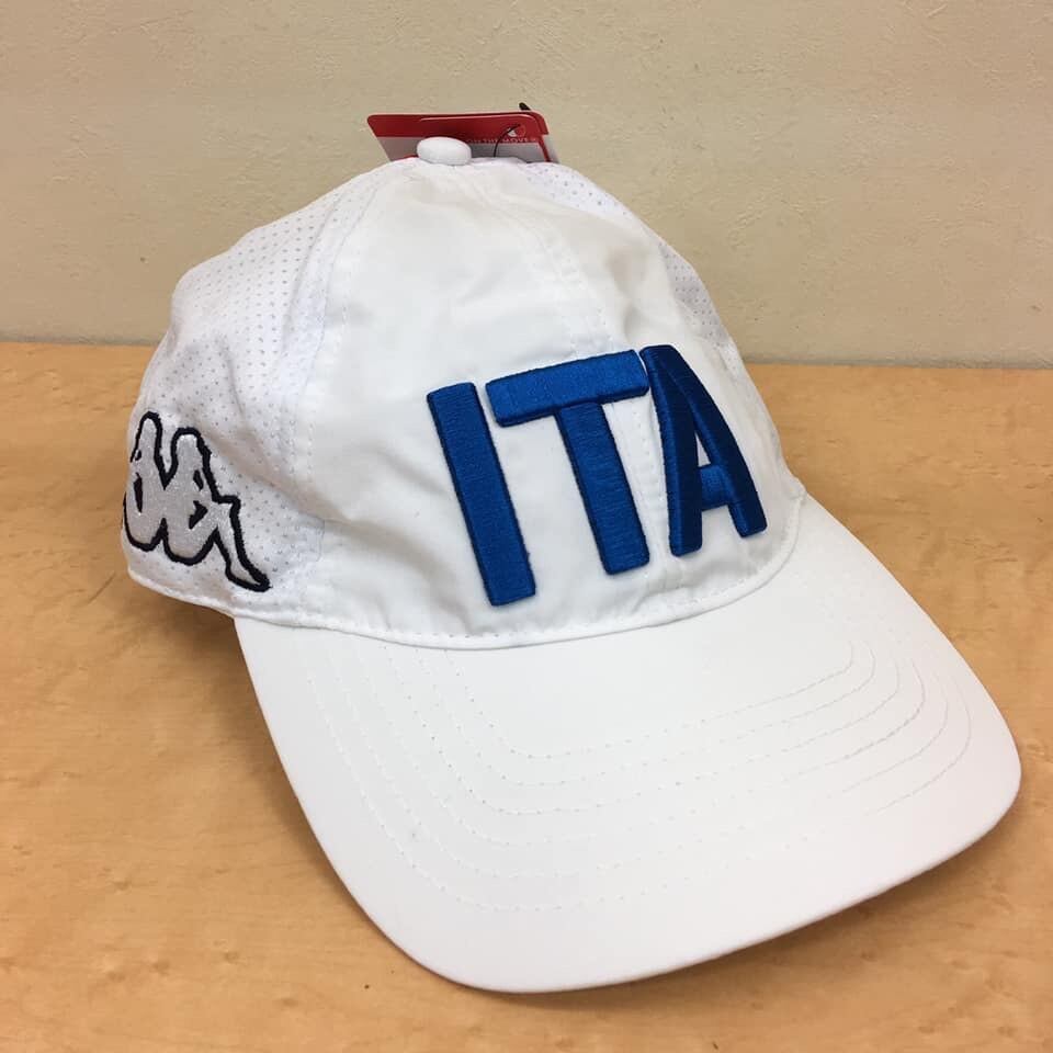 カッパ Kappa ゴルフ キャップ 帽子 FIG イタリア代表 ITA 白 男女兼用