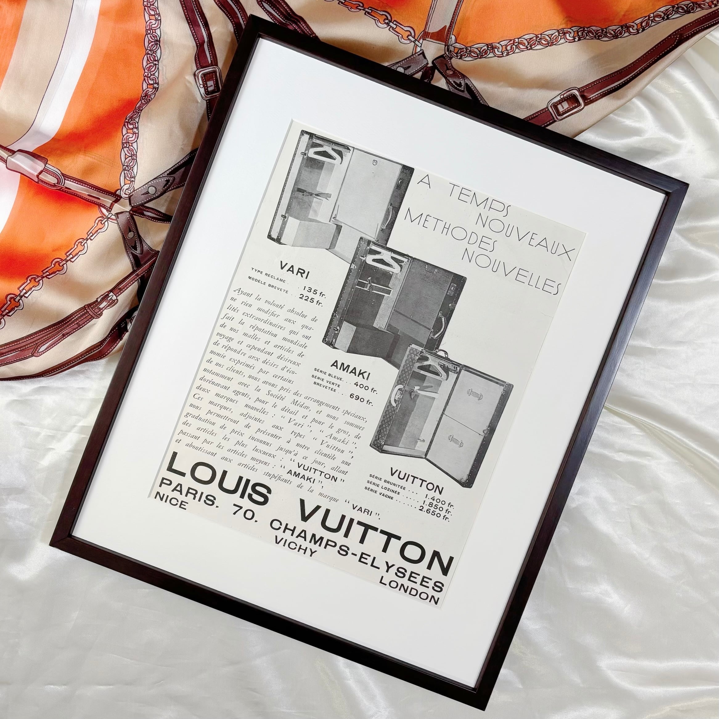 1930 広告＞ Louis Vuitton ルイ・ヴィトン ポスター ヴィンテージ