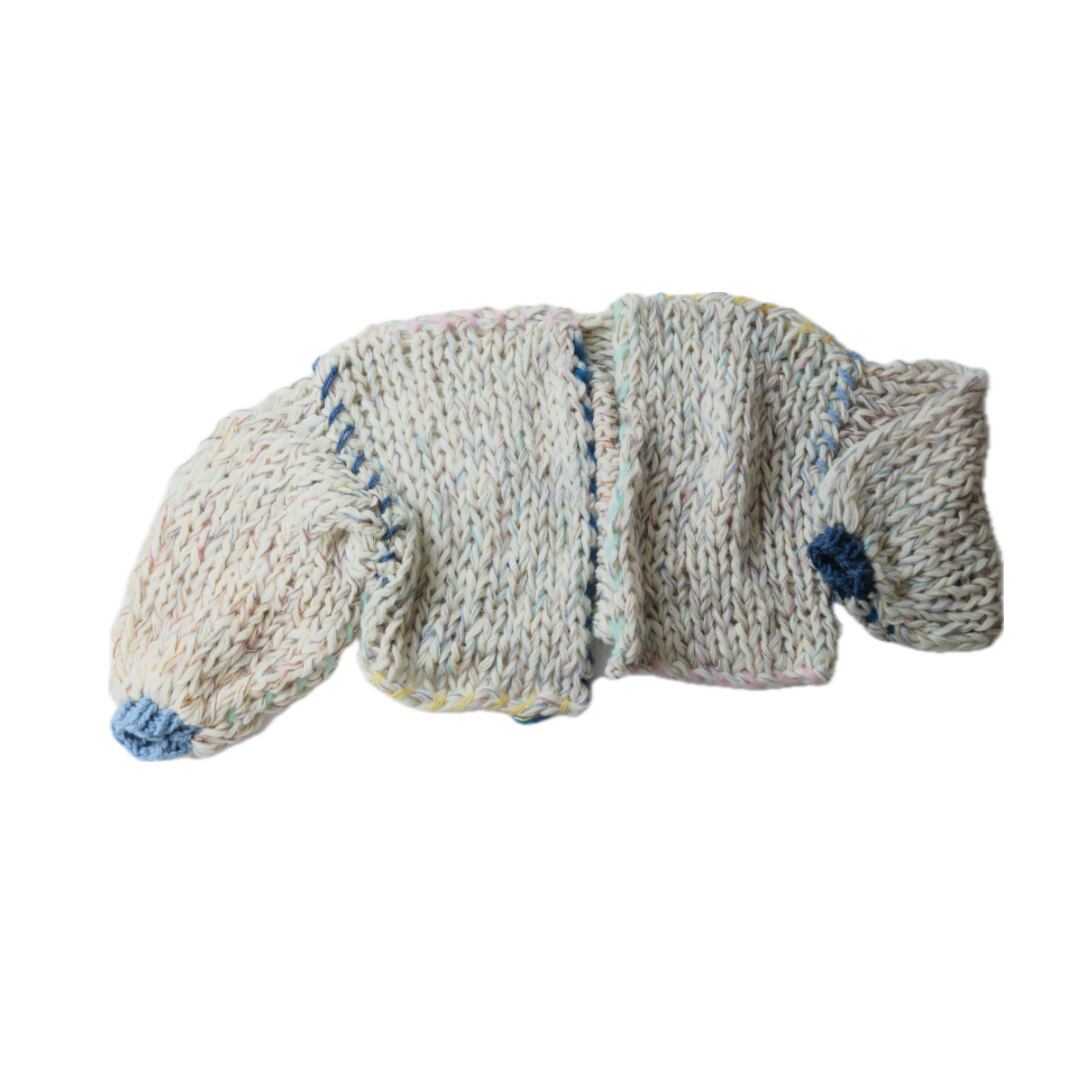 mix stitched cardigan | amuamu