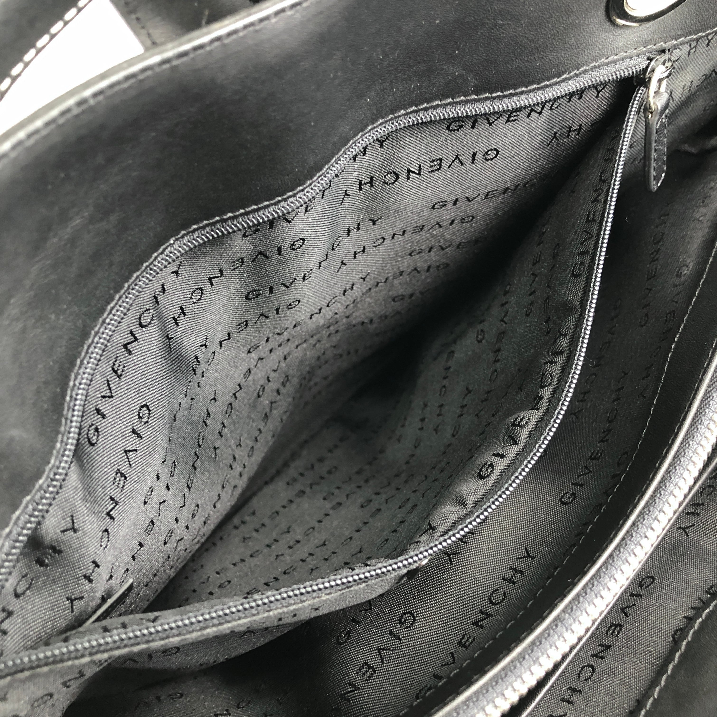 GIVENCHY ジバンシィ トートバッグ ブラック ロゴ レザー vintage