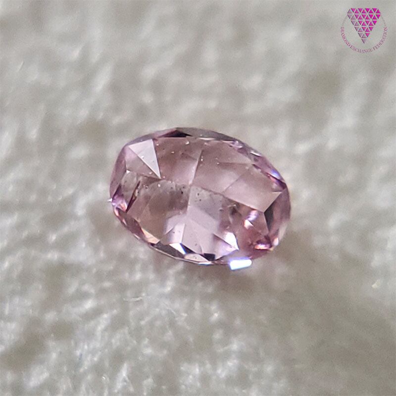 0.042 ct Fancy Intense Pink SI2 天然 ピンク ダイヤモンド オーバル ...