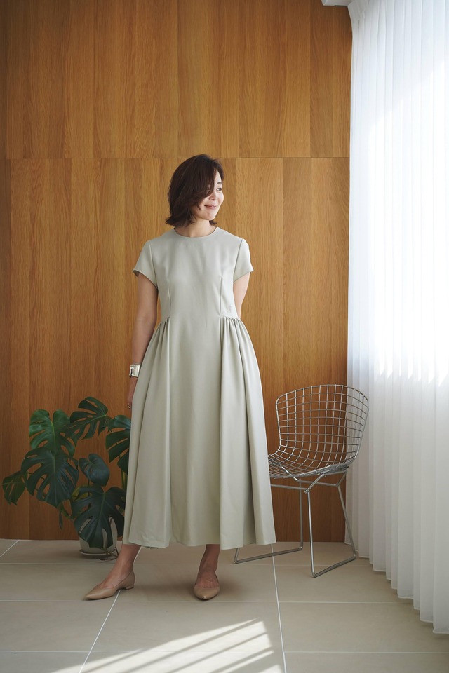 EVERYDAY DRESS mature s-sleeve サンドベージュ 数量限定