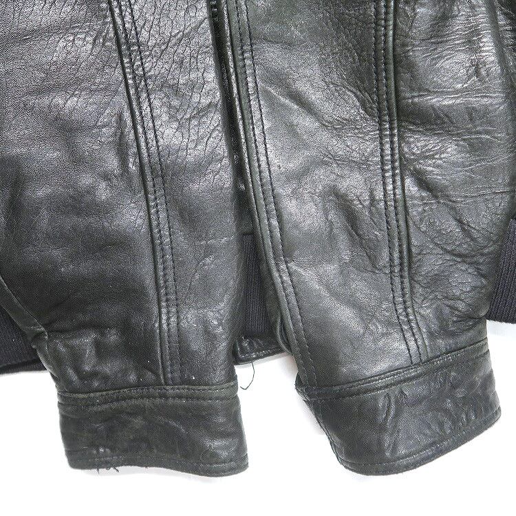 古着 MARC NEW YORK ANDREW MARC レザージャケット ブルゾン ブラック