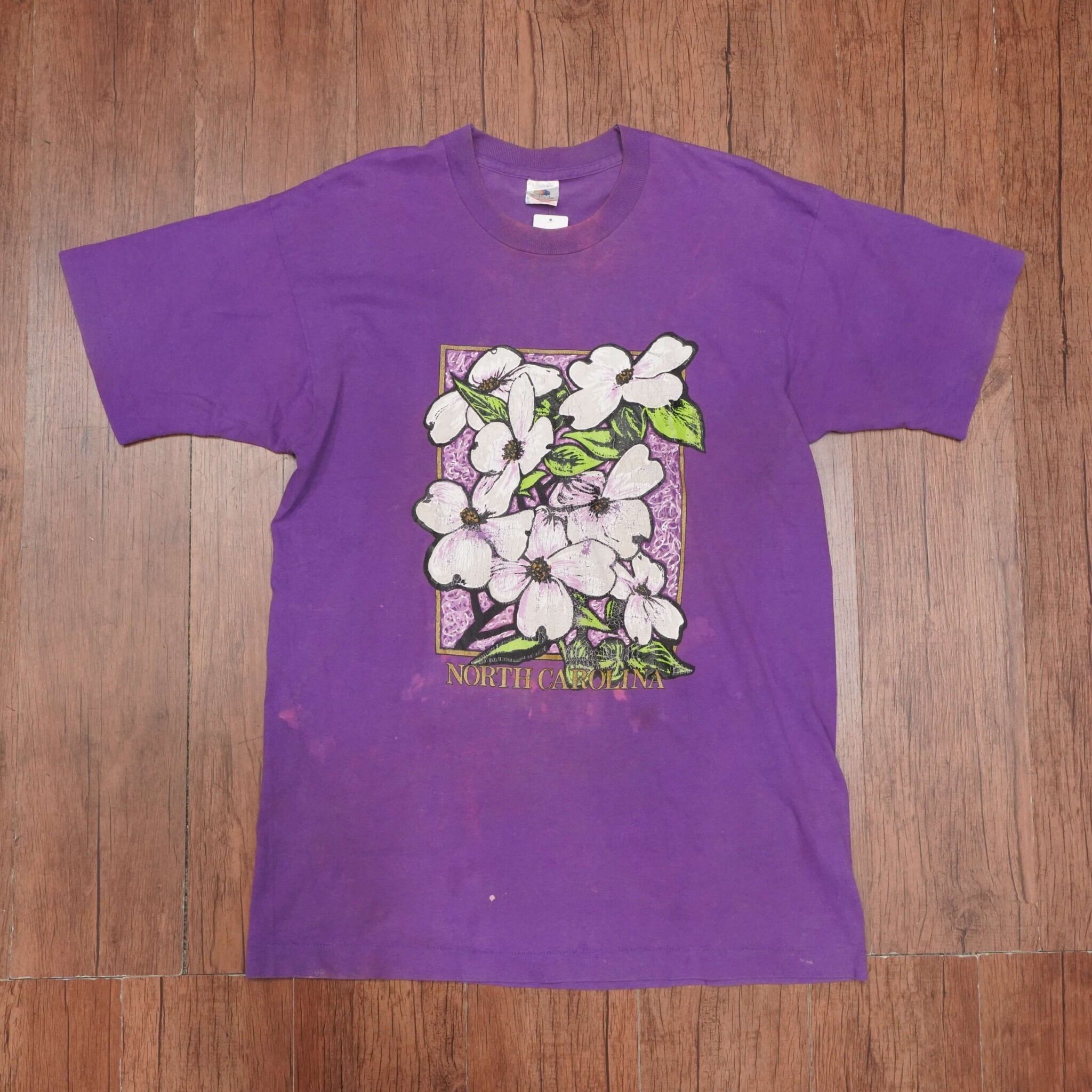 80s　USA製　フルーツオブザルーム　ビンテージ　Tシャツ　花　アート　芸術 80sUSA製フルーツオブザルームビンテージTシャツ花アート芸術