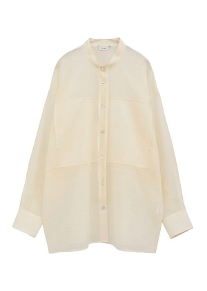 CLANE : SHEER DOLMAN SHIRTS  19122-4052 C/# IVORY SIZE F