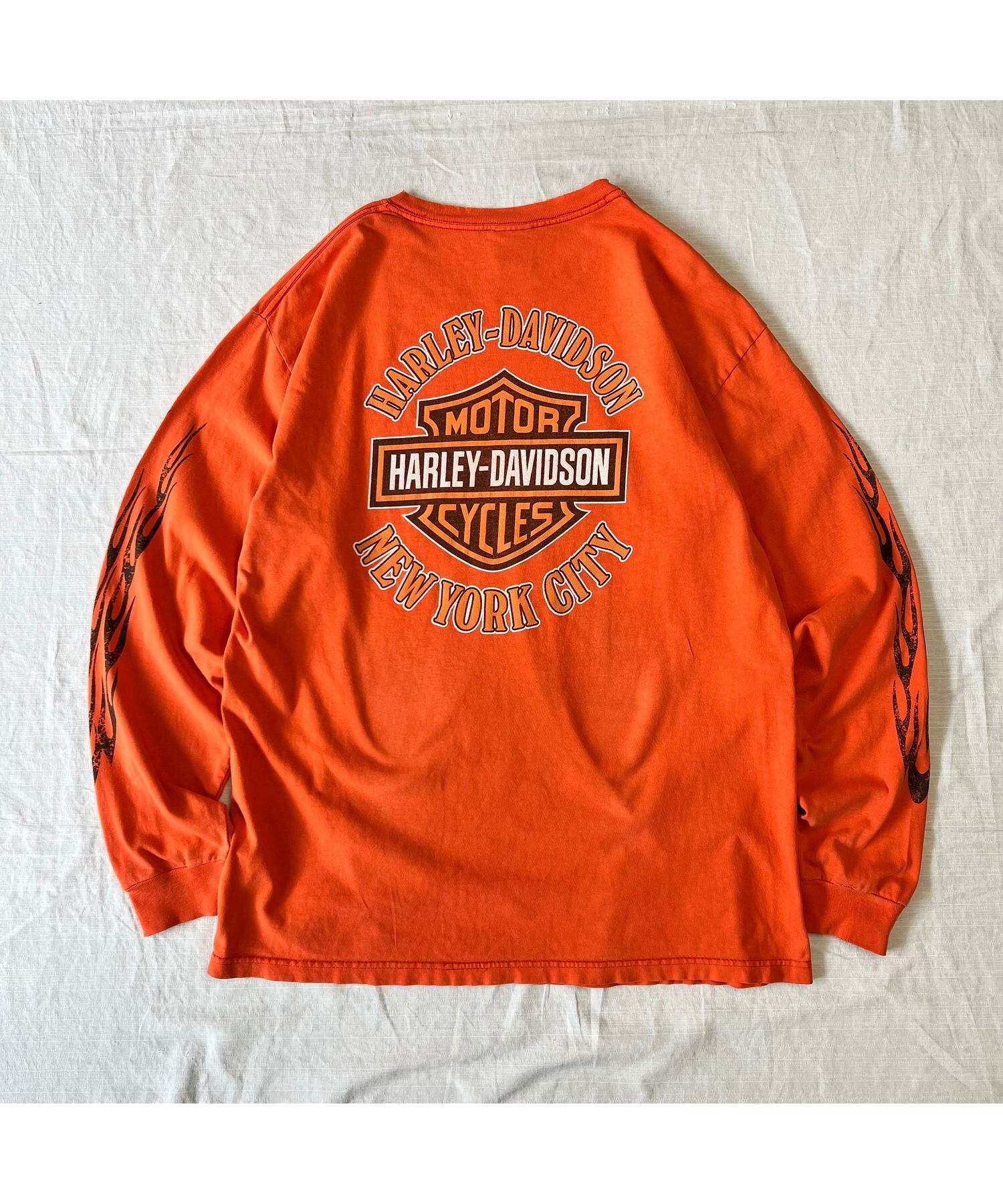 レア]00's Harley-Davidson/ハーレーダビッドソン 長袖Tシャツ ロンT