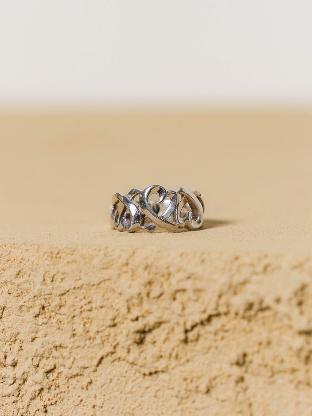 Tiffany&Co. ティファニーアンドコー トリプルラビングハート SV925 リング10号