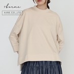 【春夏】七分袖脇スリット入りワイドプルオーバー