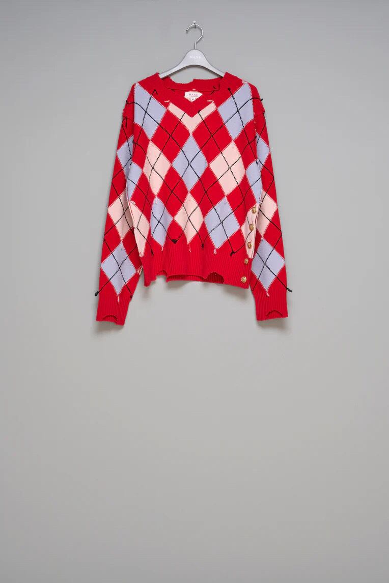【25AW】MASU DIAMOND SCRAPED SWEATER 46 ac1f5824e005670580e2a6caecbed9